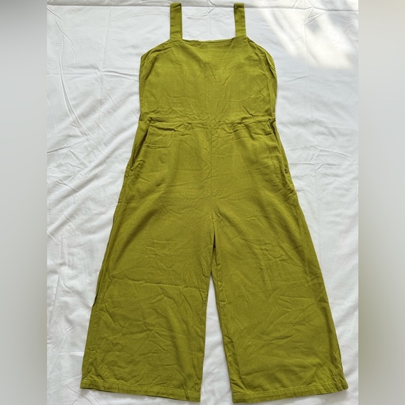 Monteau Los Angeles Women’s XL Jumpsuit Lime Green Trendy Casual Fashion Top - Picture 1 of 14